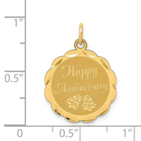 14K HAPPY ANNIVERSARY Charm-XAC572