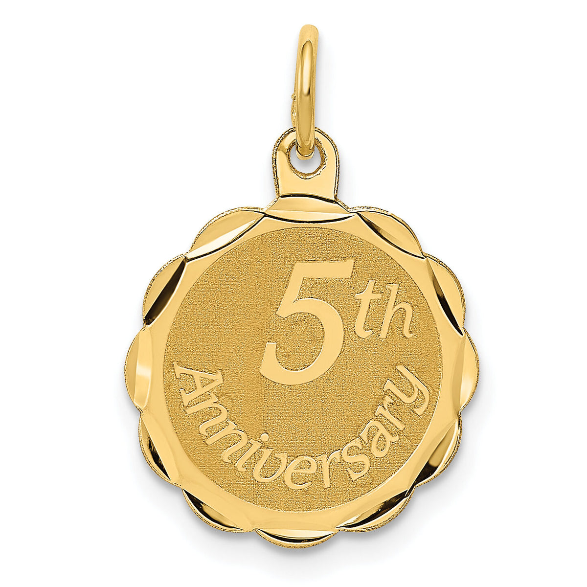 14K Happy 5th ANNIVERSARY Charm-XAC577