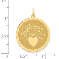 14K Happy Anniversary Charm-XAC595