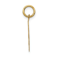 14k Polished ITâ€™S A BOY Scalloped Disc Charm-XAC6