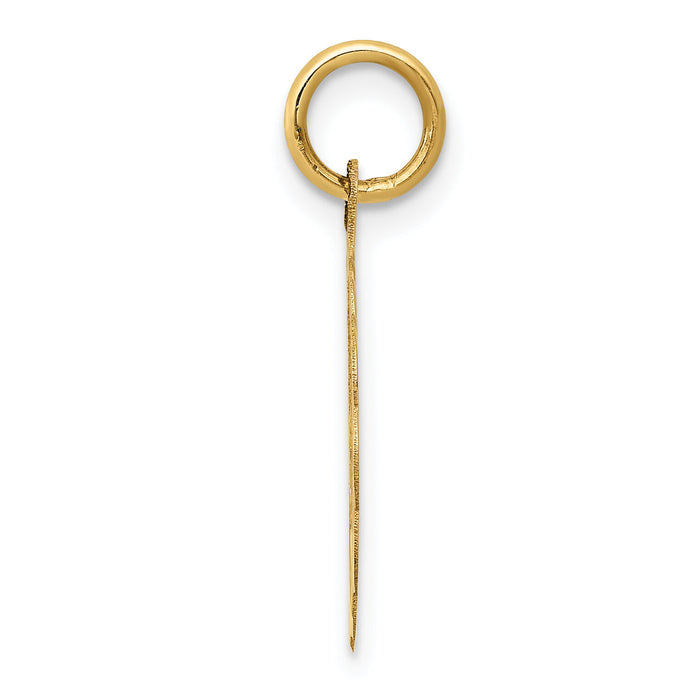 14k #1 GRANDPA Disc Charm-XAC613