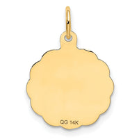 14k #1 GRANDPA Disc Charm-XAC613