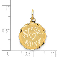 14K SPECIAL AUNT Charm-XAC627