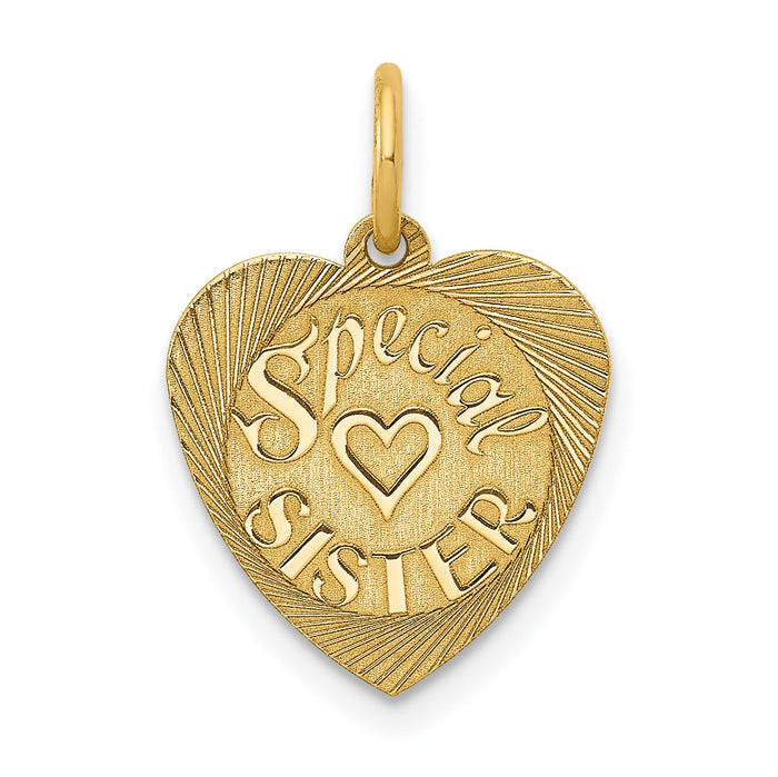 14K Special Sister Charm-XAC642