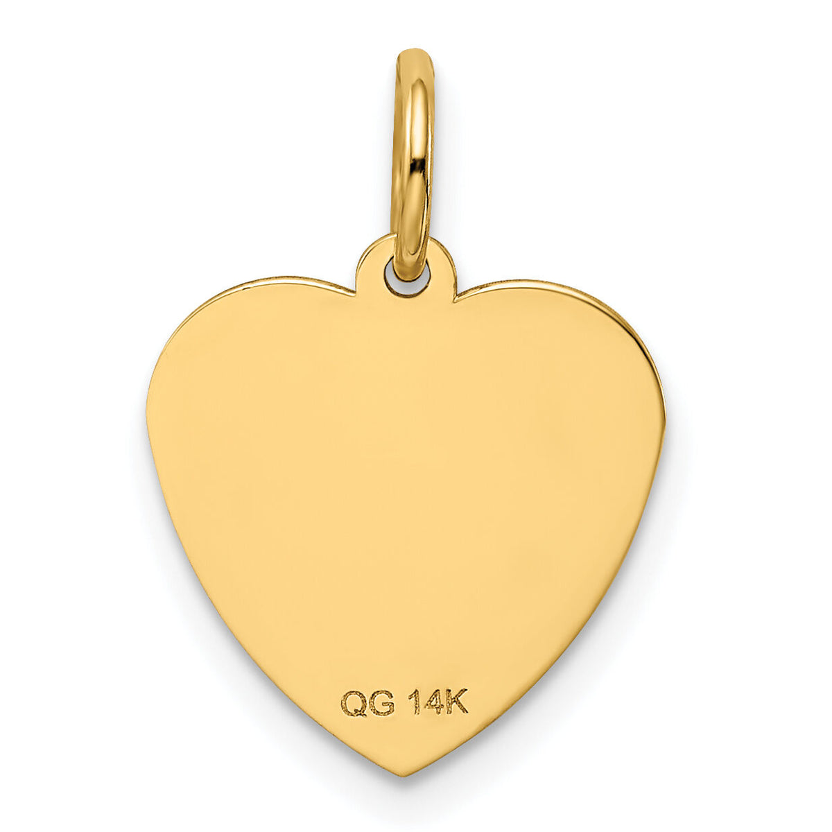 14k #1 GODDAUGHTER Heart Disc Charm-XAC653