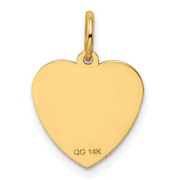 14k #1 GODDAUGHTER Heart Disc Charm-XAC653