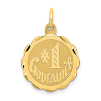 14K #1 GODFATHER Charm-XAC654