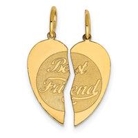 14K 2-piece BEST FRIEND Charm-XAC674