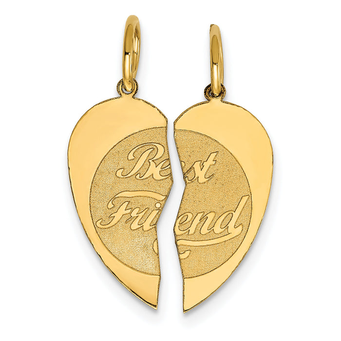 14K 2-piece BEST FRIEND Charm-XAC674