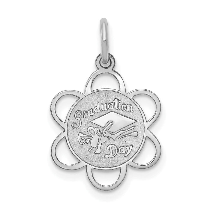 14k White Gold GRADUATION DAY Charm-XAC685W