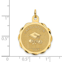 14k GRADUATION DAY with Diploma Charm-XAC702