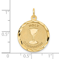 14k Holy Communion Disc Pendant-XAC719