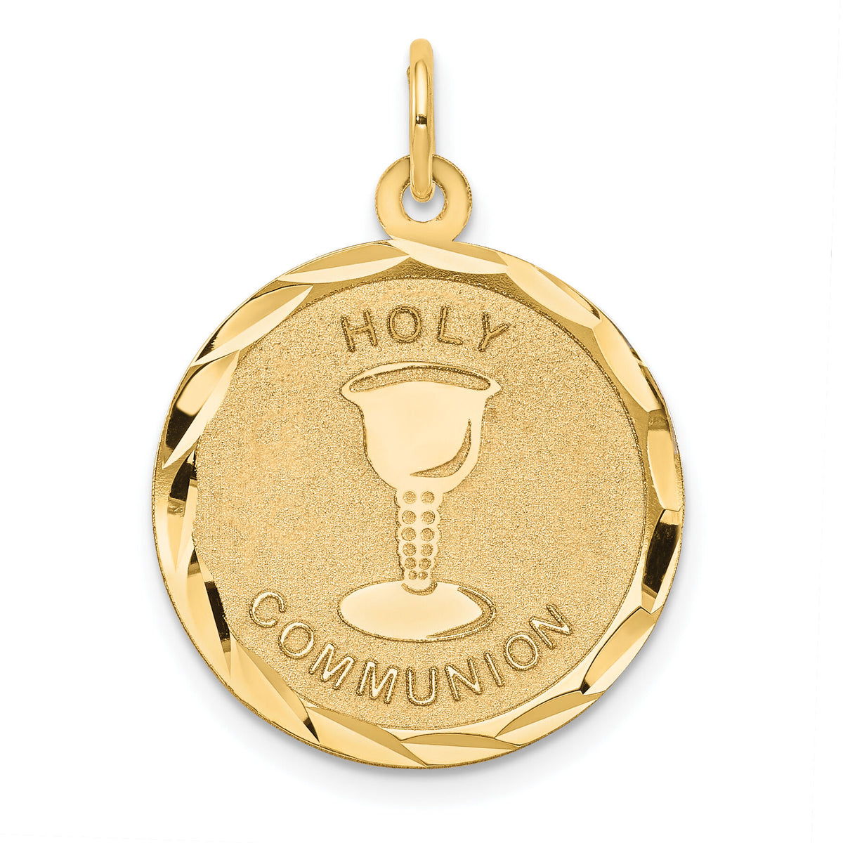 14k Holy Communion Disc Pendant-XAC719