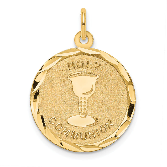 14k Holy Communion Disc Pendant-XAC719