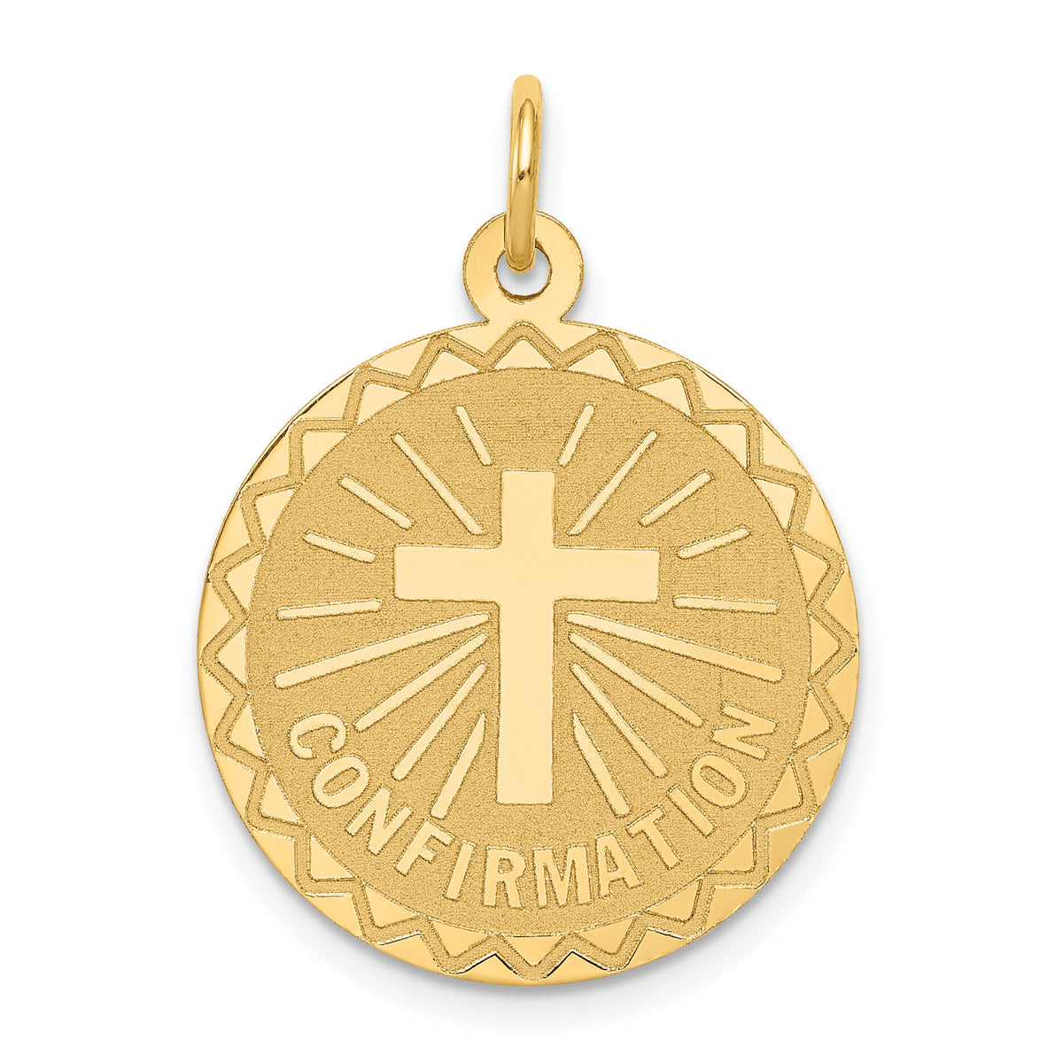 14k Confirmation Disc Charm-XAC731