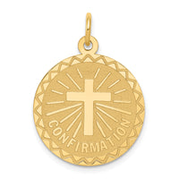 14k Confirmation Disc Charm-XAC731