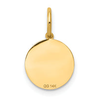 14k Small Baptism Charm-XAC733