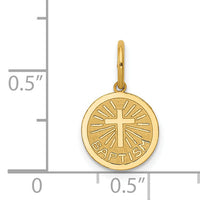 14k Small Baptism Charm-XAC733