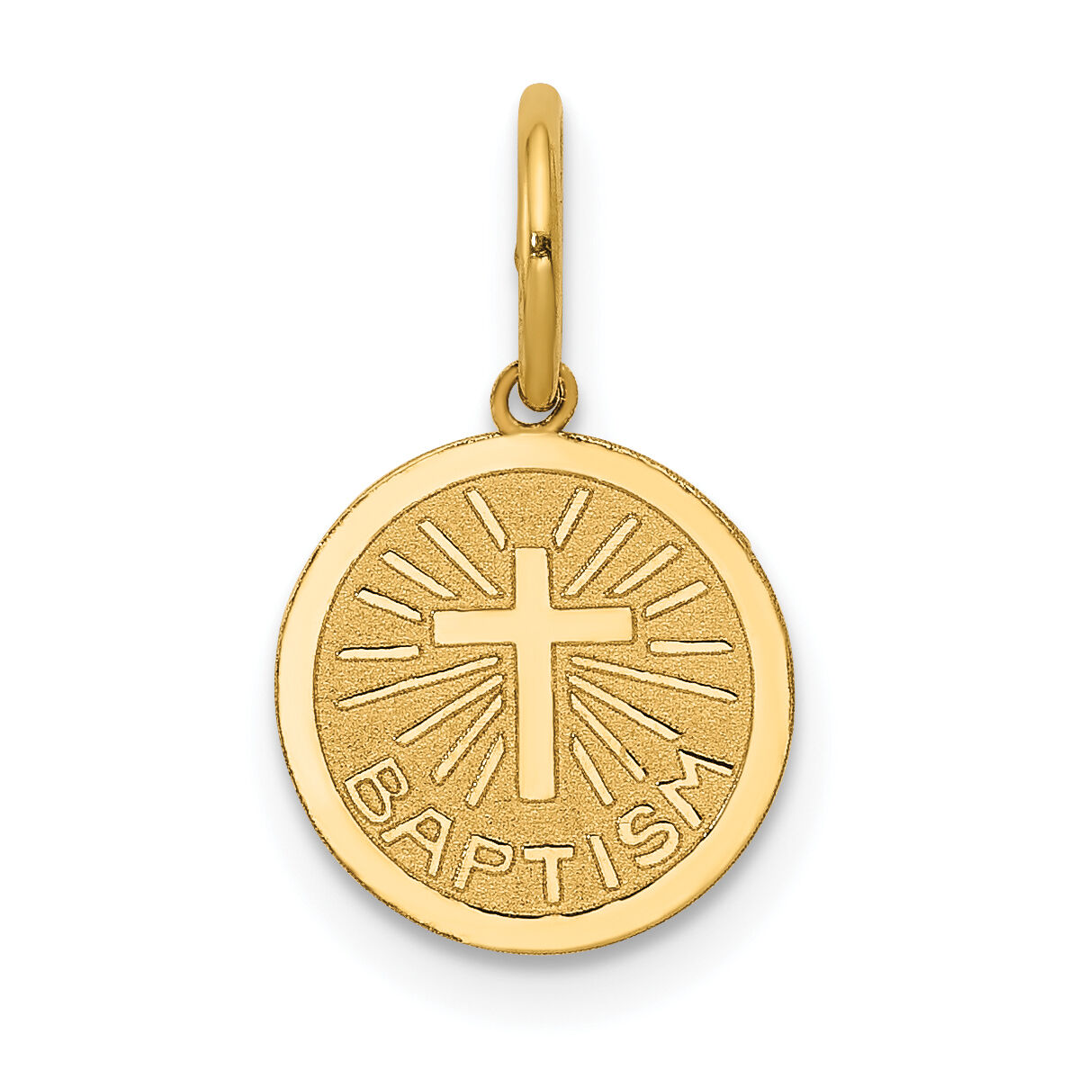 14k Small Baptism Charm-XAC733