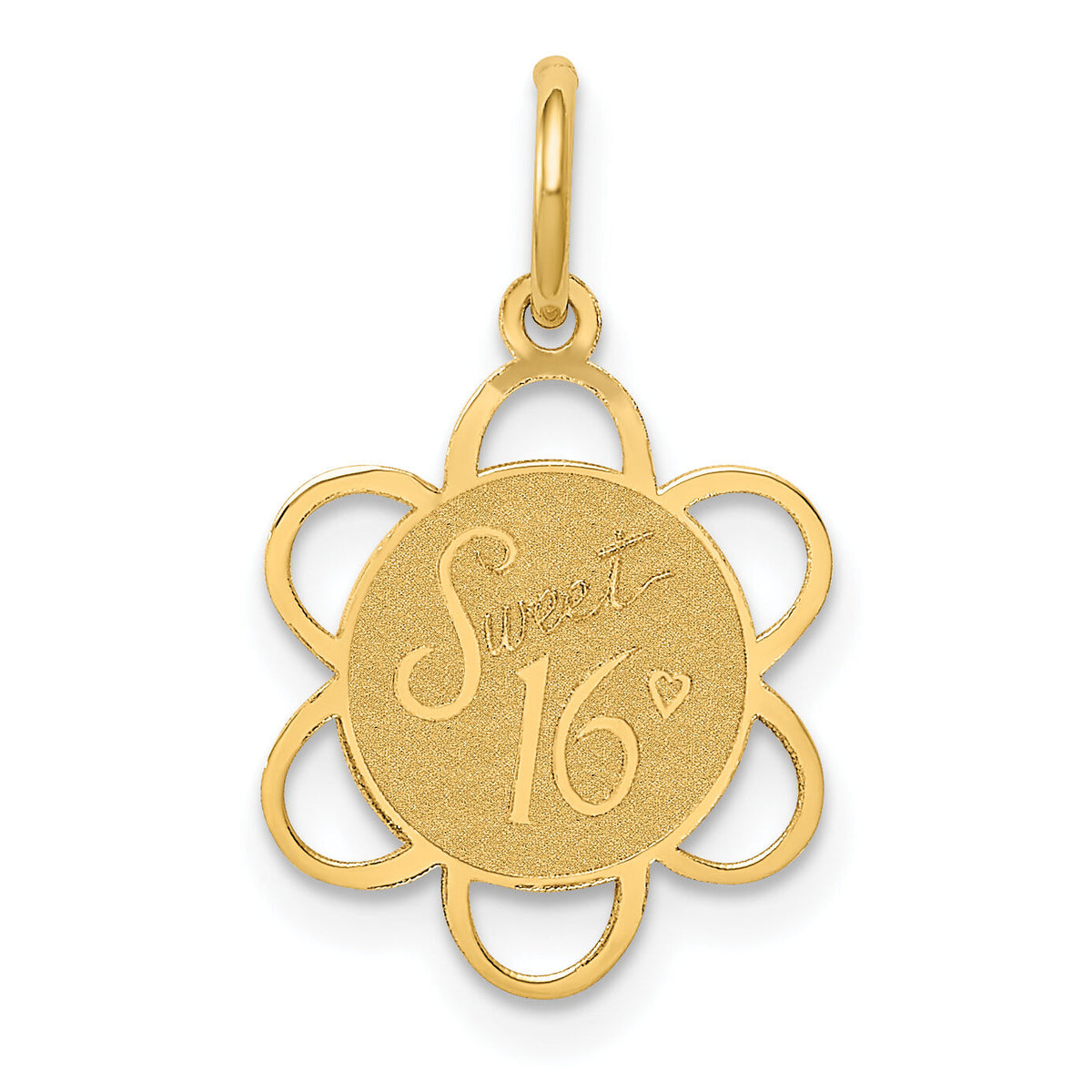 14k SWEET 16 Disc Charm-XAC746
