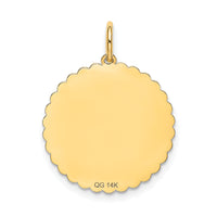 14k SWEET 16 Disc Charm-XAC751