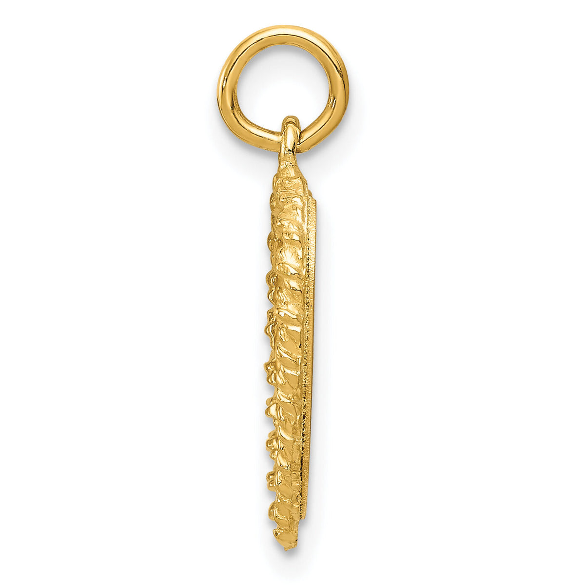 14K SWEET Sixteen Heart Charm-XAC754