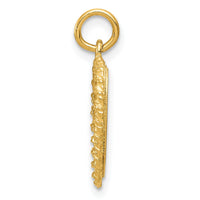 14K SWEET Sixteen Heart Charm-XAC754