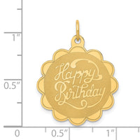 14K HAPPY BIRTHDAY Charm-XAC761