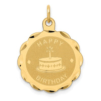 14K HAPPY BIRTHDAY Charm-XAC762