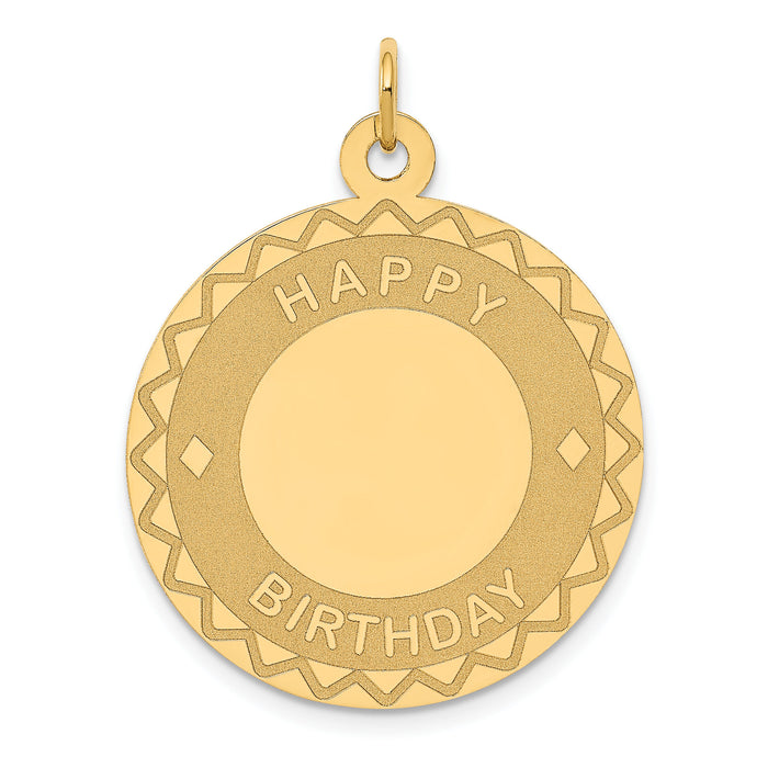 14K HAPPY BIRTHDAY Charm-XAC772