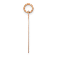 14K Rose Polished Heart Shaped Disc Pendant-XAC811
