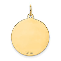 14k Pug Disc Charm-XAC874