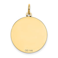 14k Shih Tzu Disc Charm-XAC878