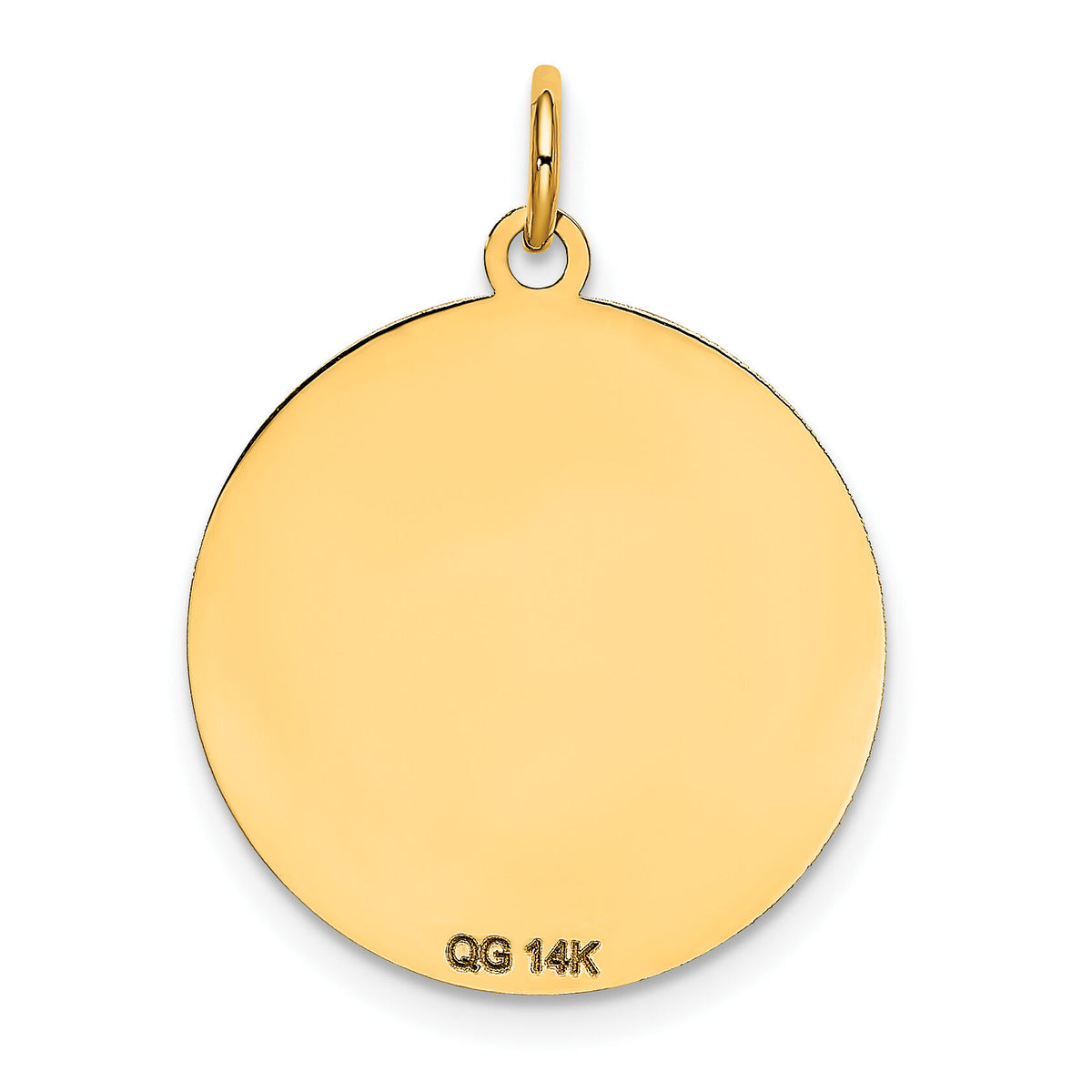 14k Siberian Husky Disc Charm-XAC879
