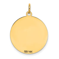 14k Siberian Husky Disc Charm-XAC879