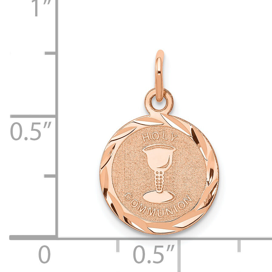 14k Rose-Gold Holy Communion Charm-XAC889