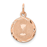 14k Rose-Gold Holy Communion Charm-XAC889