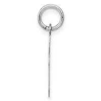 14k White Gold Polished Musical Note Charm-XAC928