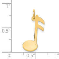 14k Polished Musical Note Charm-XAC929