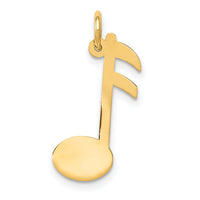 14k Polished Musical Note Charm-XAC929