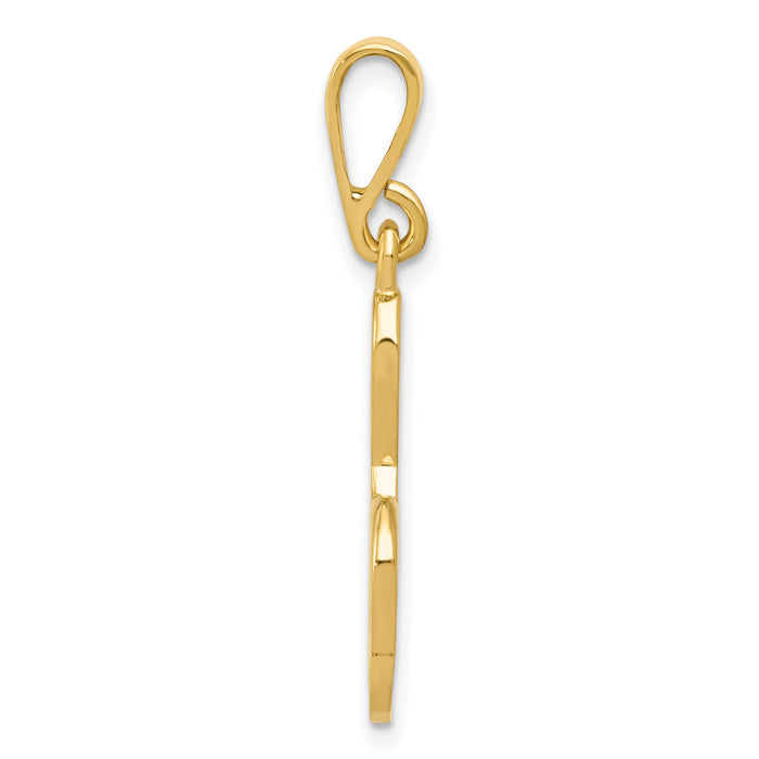 14k Treble Clef Charm-XAC931