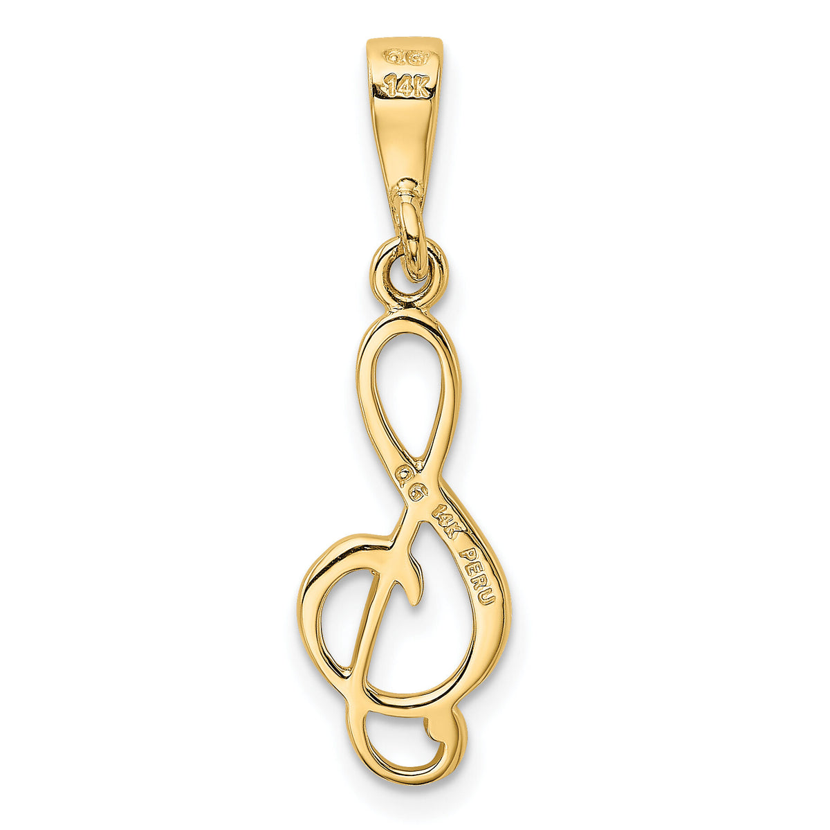 14k Treble Clef Charm-XAC931