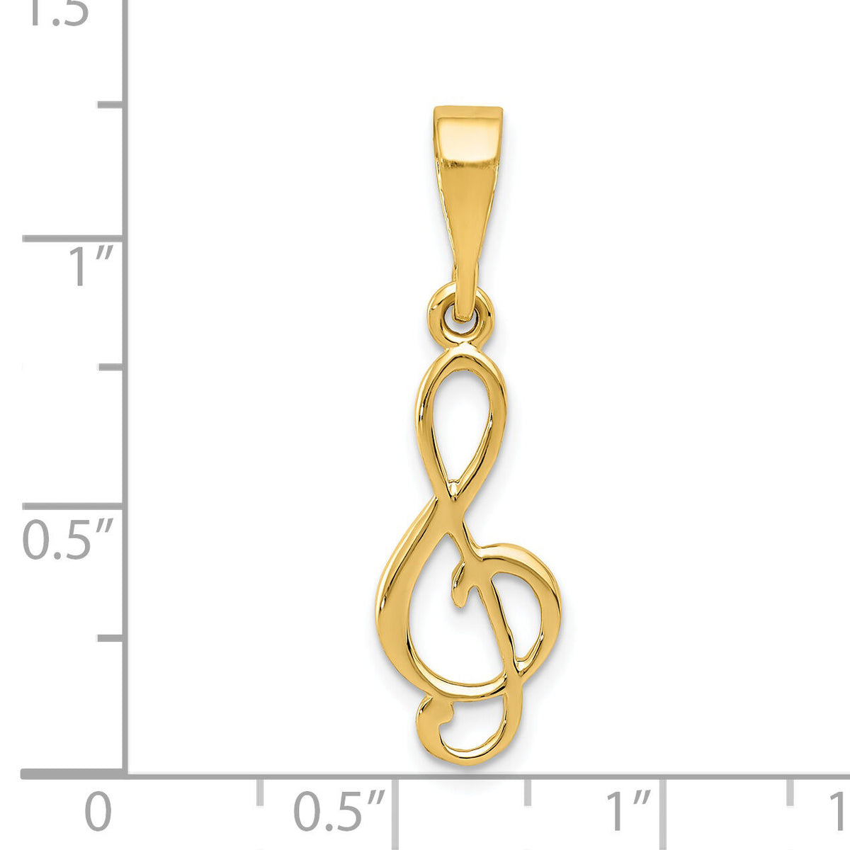 14k Treble Clef Charm-XAC931
