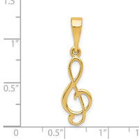 14k Treble Clef Charm-XAC931
