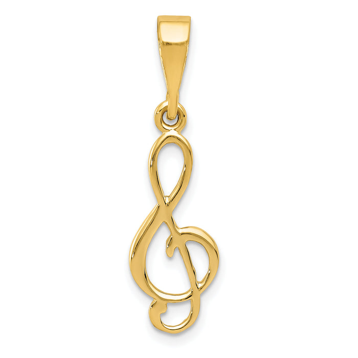 14k Treble Clef Charm-XAC931