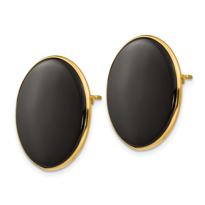 14k Black Onyx Earrings-XB18
