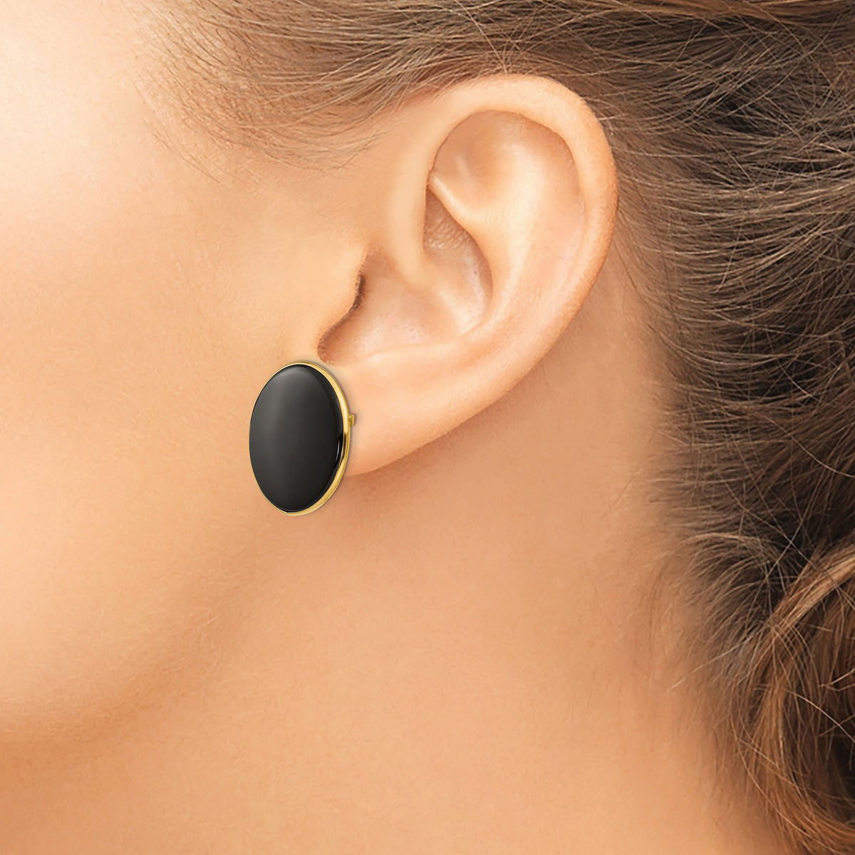 14k Black Onyx Earrings-XB18