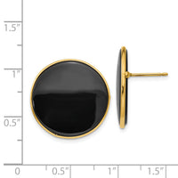 14k Black Onyx Earrings-XB18