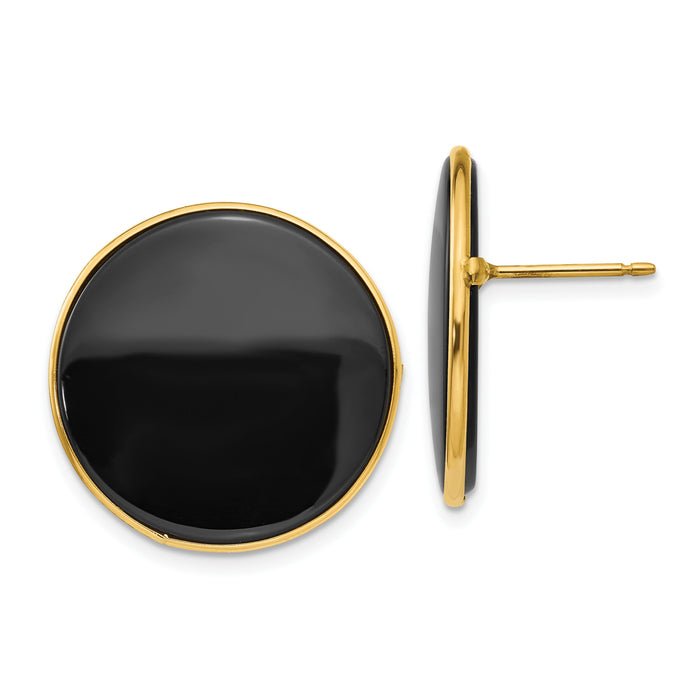 14k Black Onyx Earrings-XB18