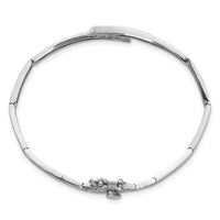 14k White Gold Hinged Bangle Bracelet Mounting-XB191